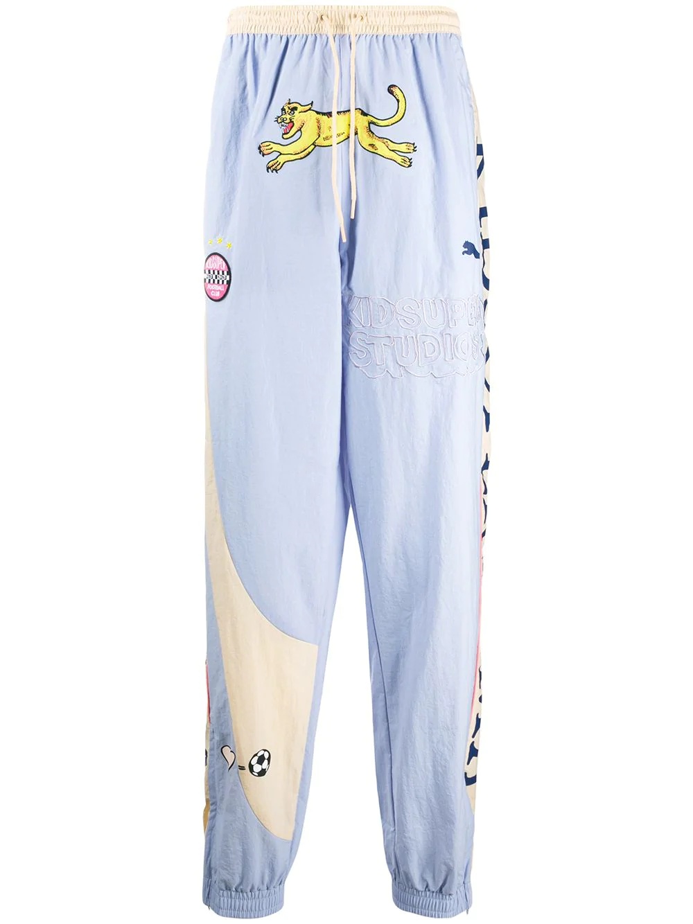 embroidered track trousers  - 1