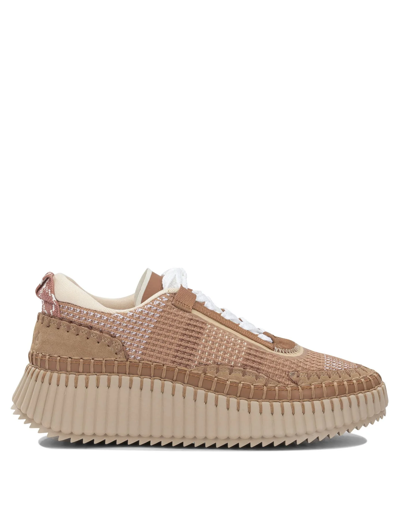 Chloé Nama Low-top Sneakers Brown Women - 1