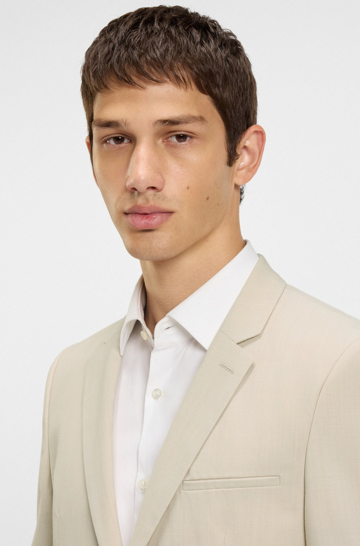 EXTRA-SLIM-FIT SUIT IN A MELANGE WOOL BLEND - 4