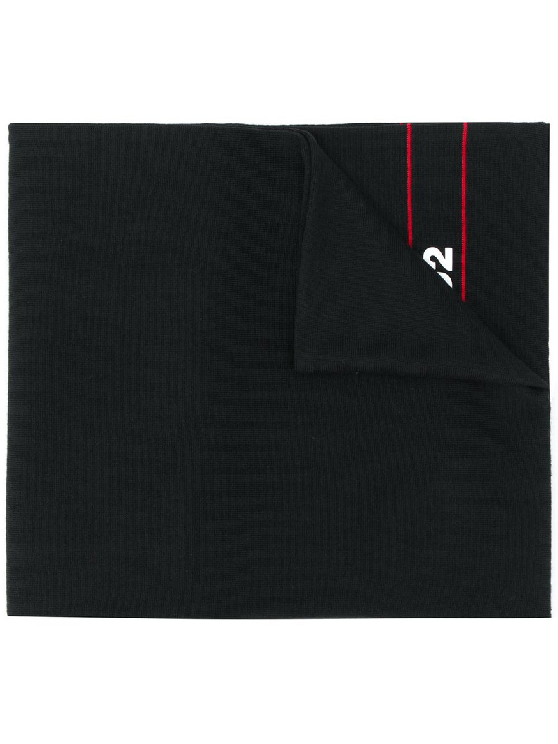 logo print scarf 1