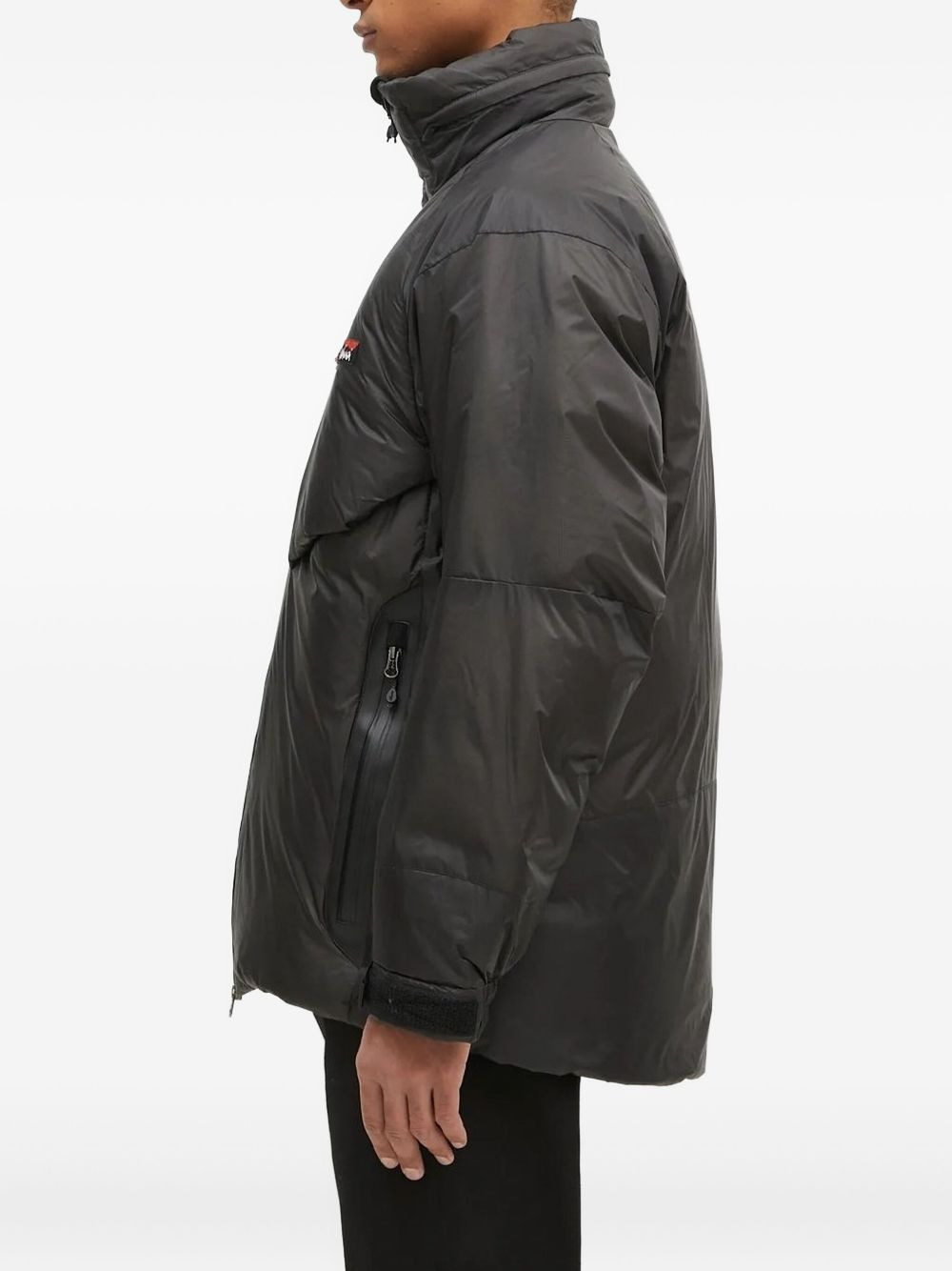 high-neck zipped jacket - 2