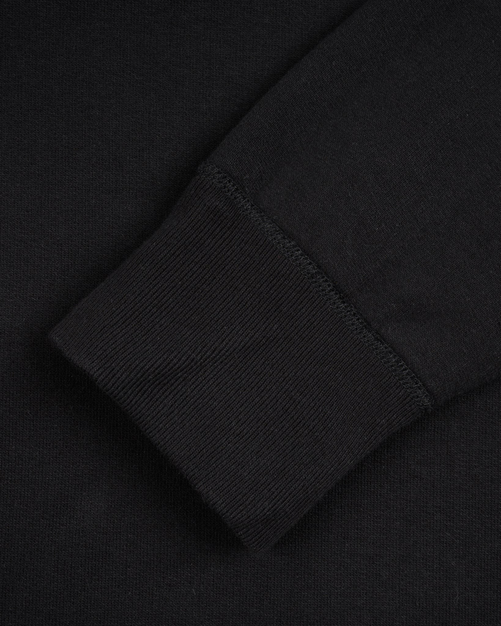 IHSW-49-BLK 14oz Ultra Heavyweight Loopwheel Cotton Hoodie - Black - 7
