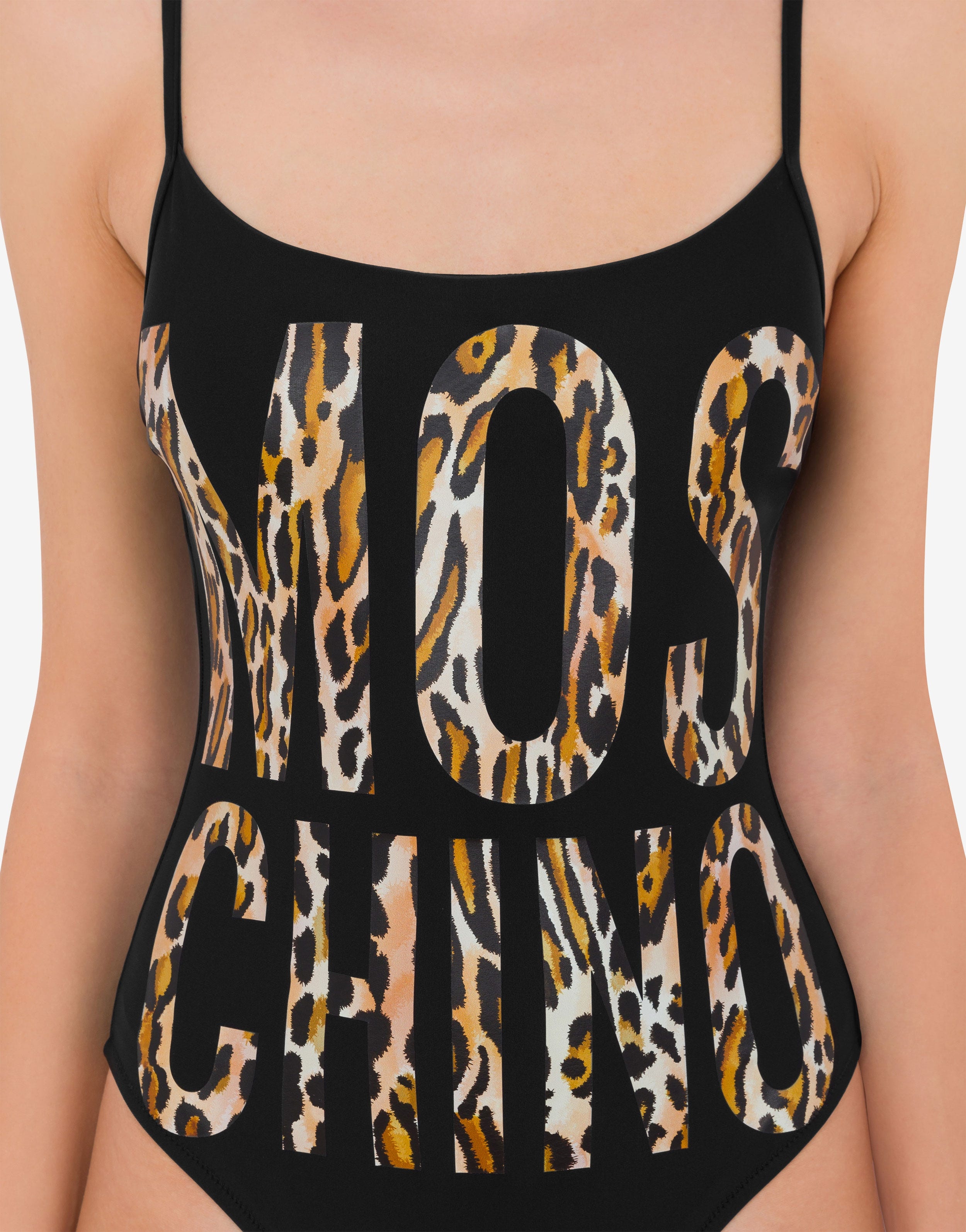 LEOPARD LOGO ONE-PIECE SWIMSUIT - 4