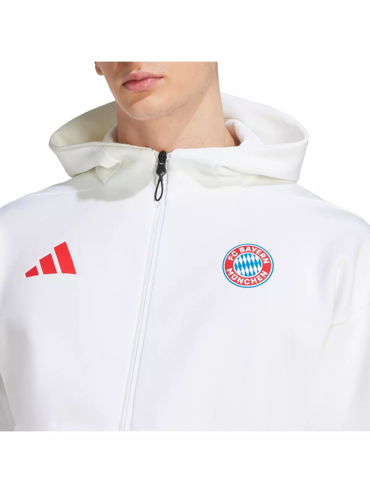 Men's FC Bayern adidas Z.N.E. Anthem Jacket -White - 3