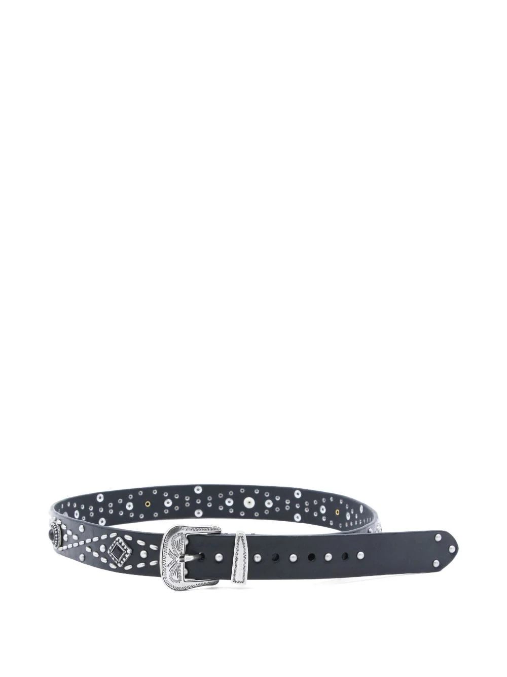 studded buckle belt - 1