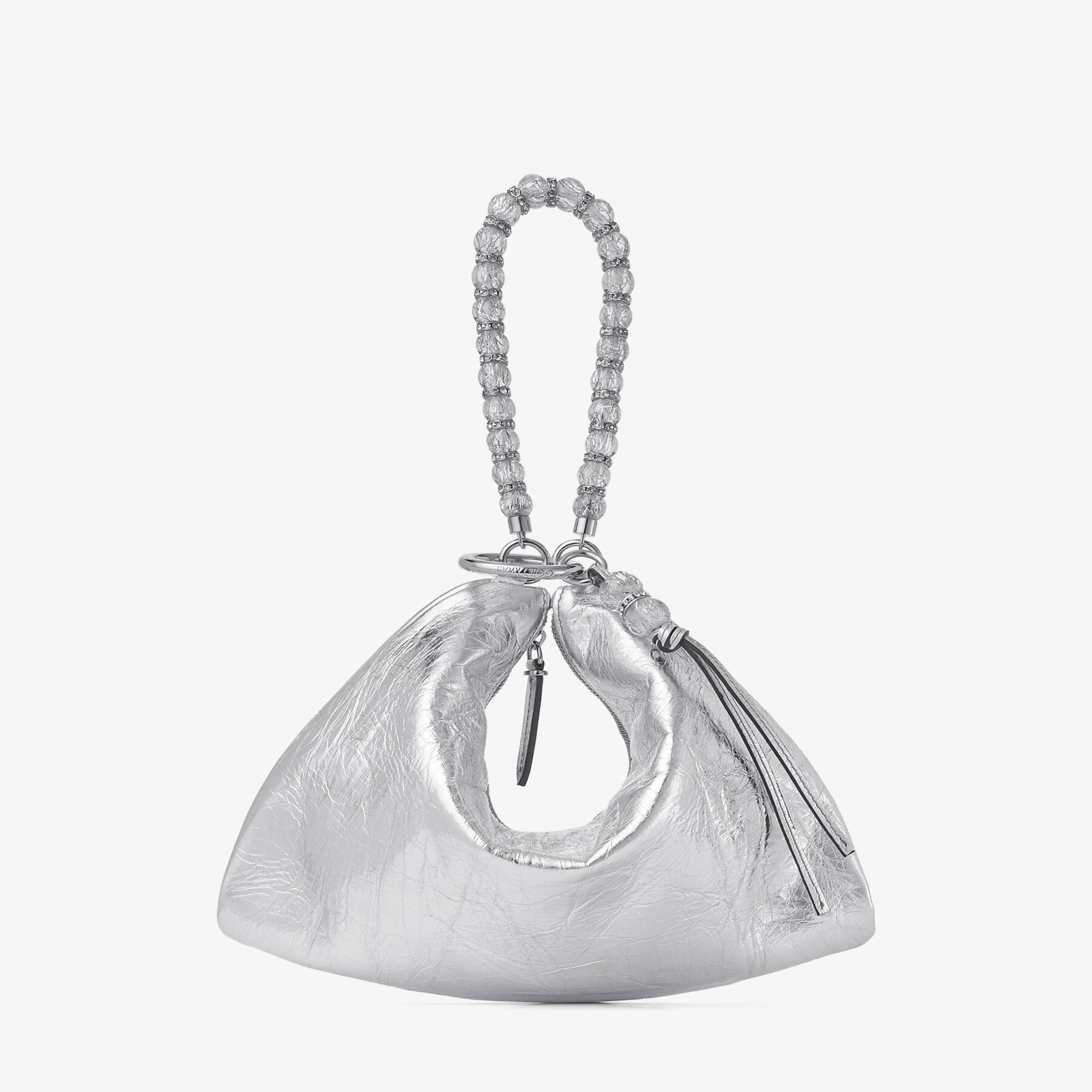 Callie
Silver Vintage Metallic Leather Clutch Bag - 1