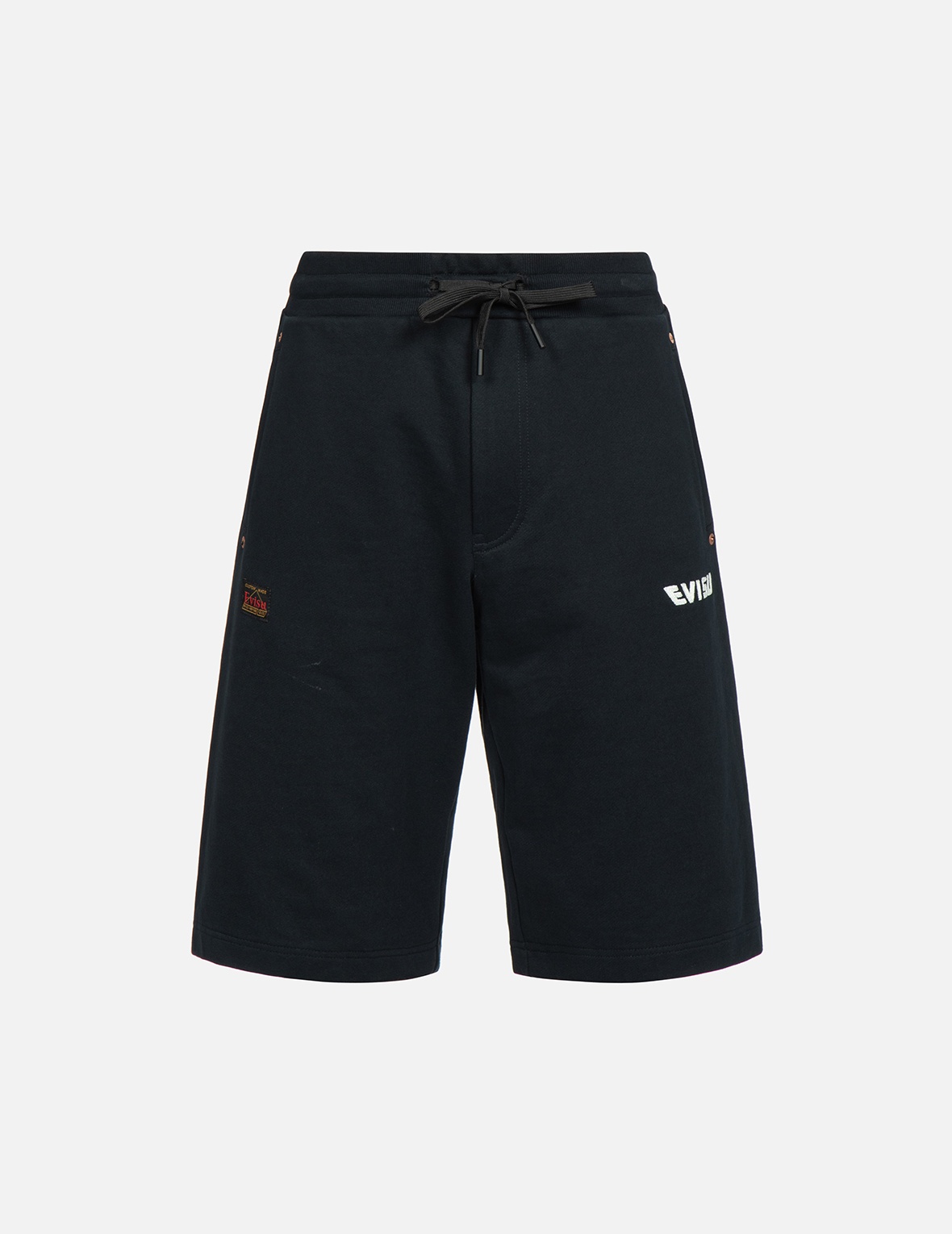 KOI-DRAGON DAICOCK PRINT SWEAT SHORTS - 1