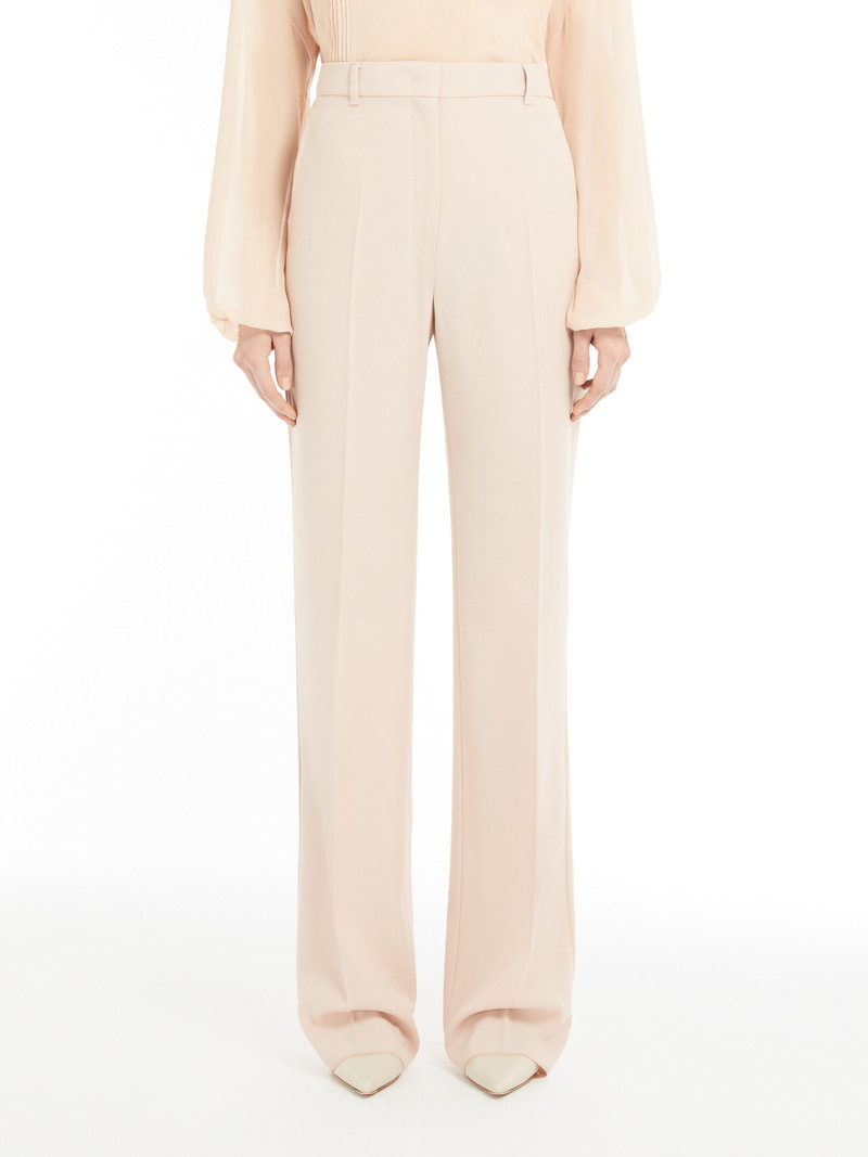 QUASAR Straight-fit wool satin trousers 3