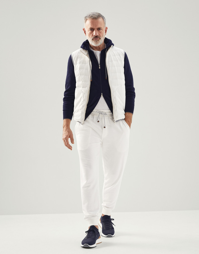 Brunello Cucinelli Bonded nylon lightweight down vest outlook