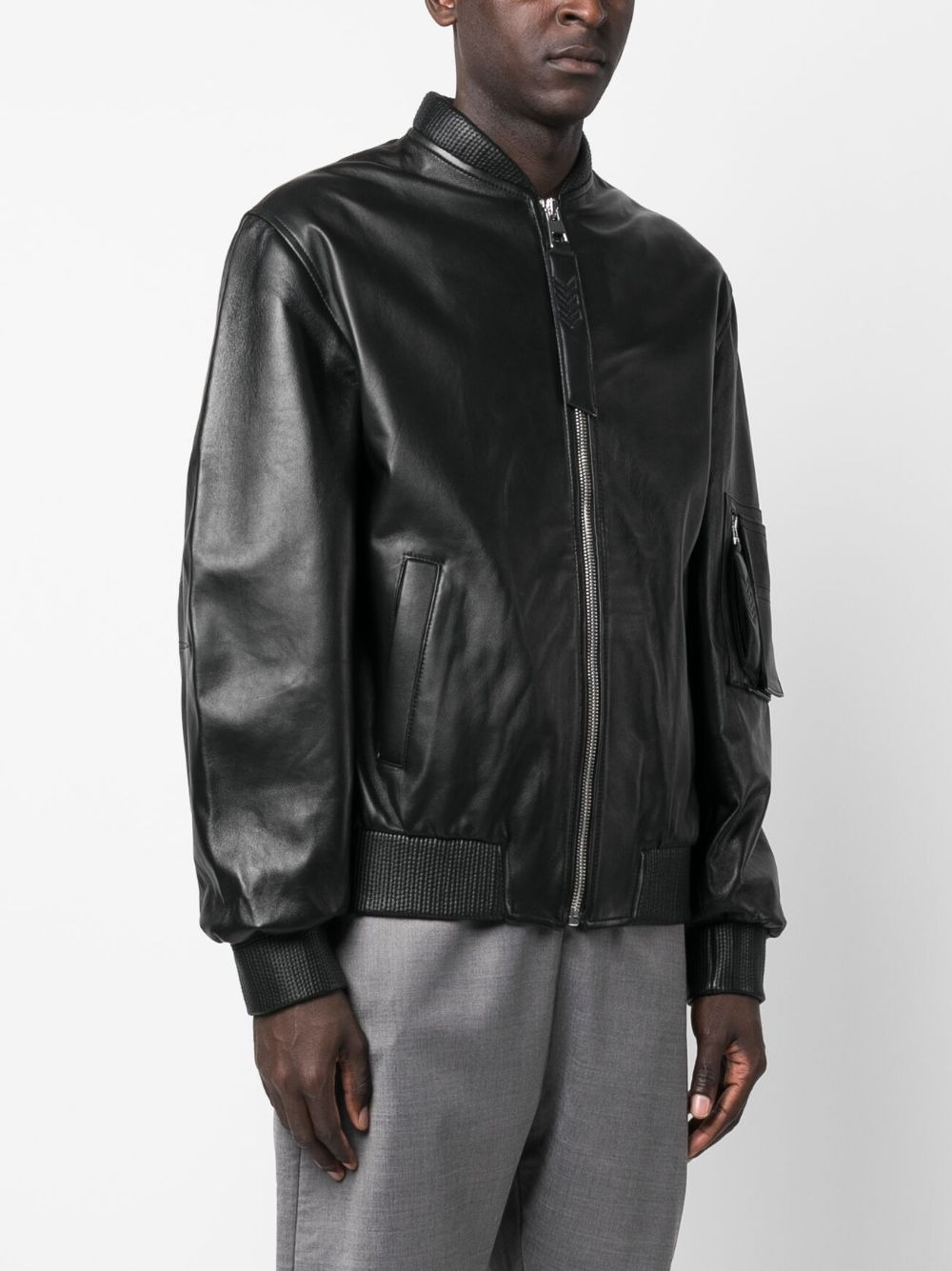 Savona leather bomber jacket - 4
