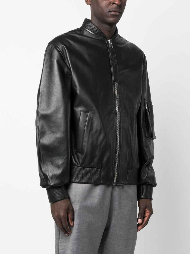 Savona leather bomber jacket 4