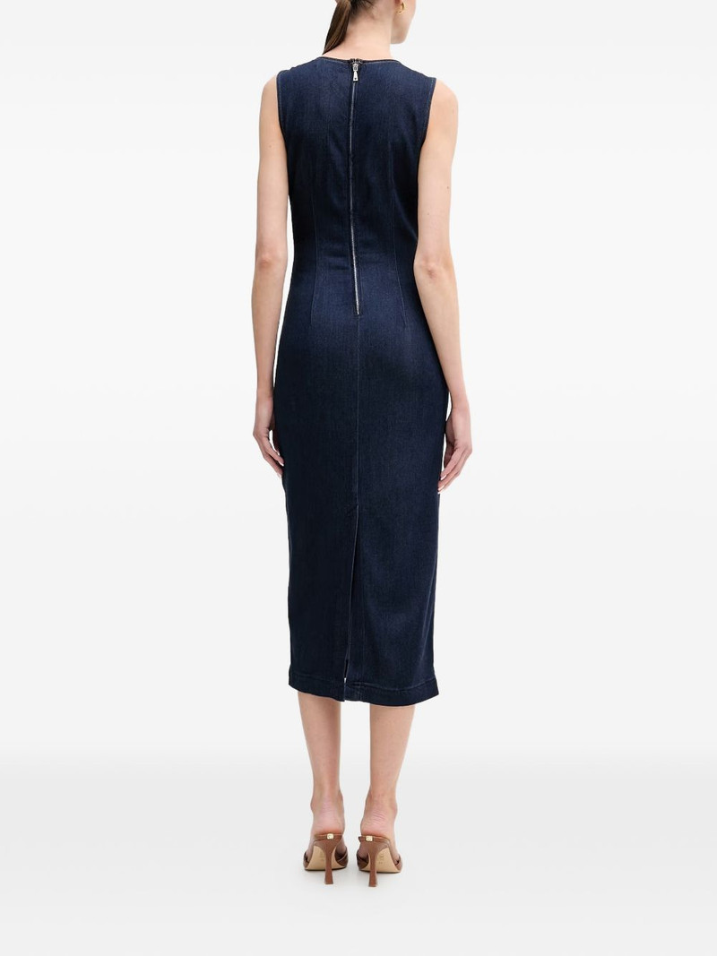 panelled sleeveless midi dress 4