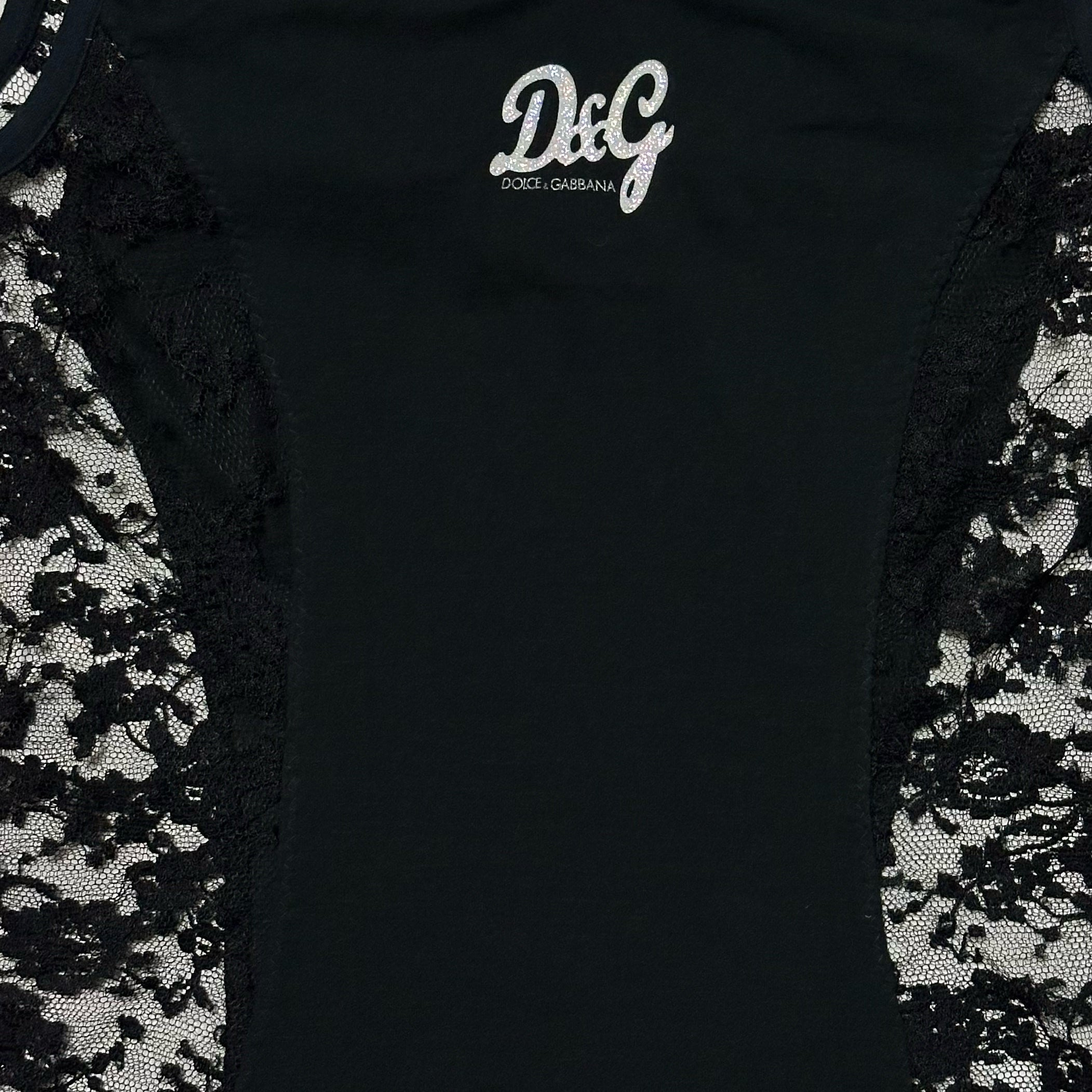 D&G - D&G Side Lace Detail Tank Top - 4