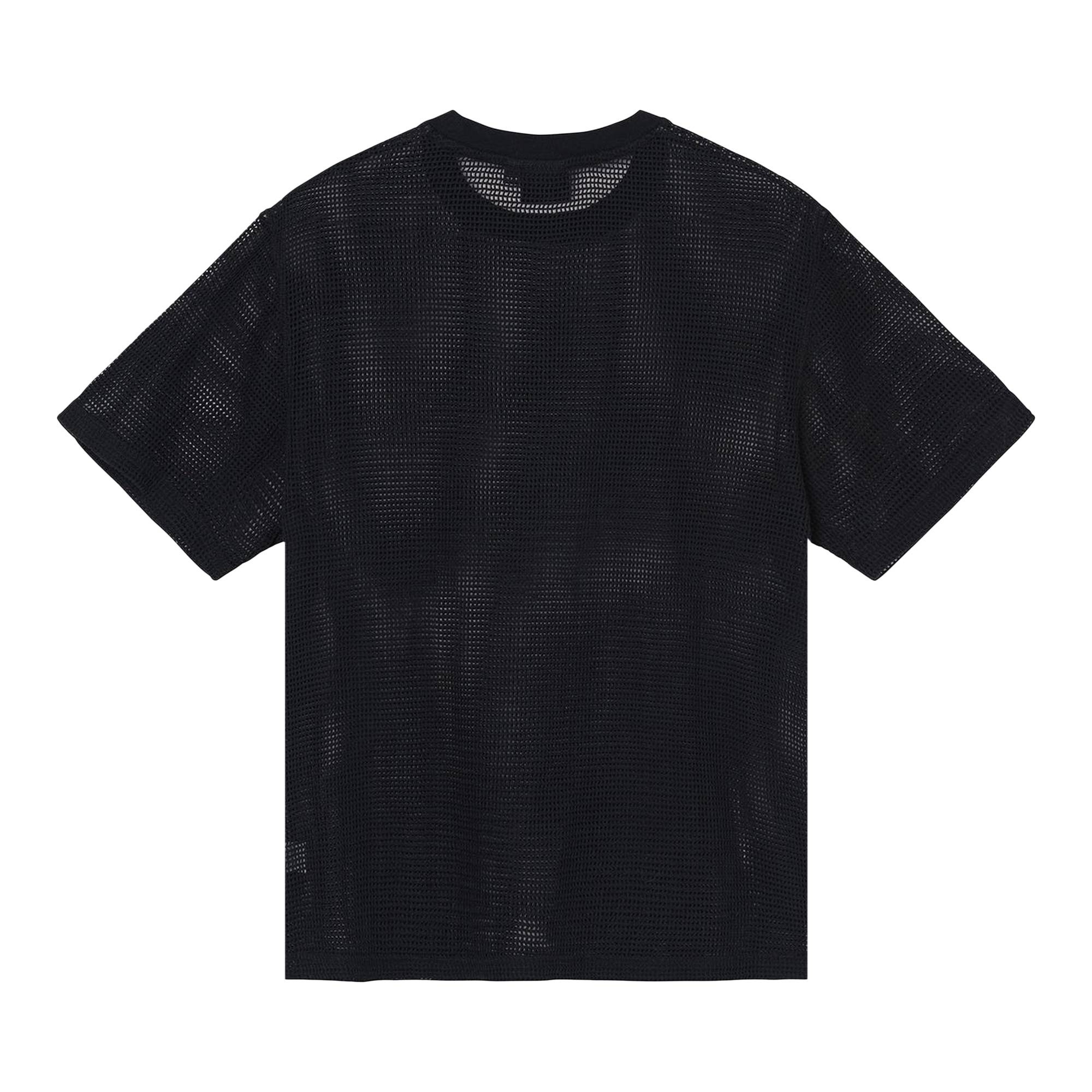 Stüssy Stussy Cotton Mesh Short-Sleeve Crew 'Black' | goat