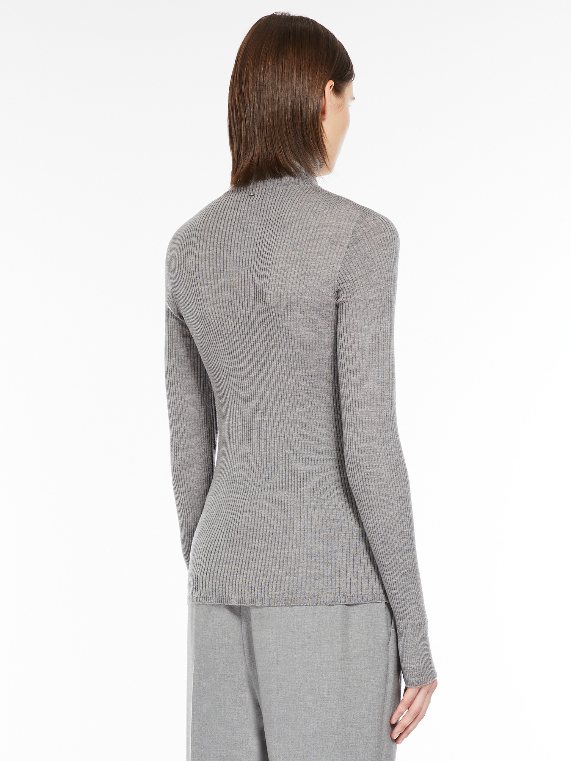 FLAVIA Pure wool mock polo-neck sweater - 4