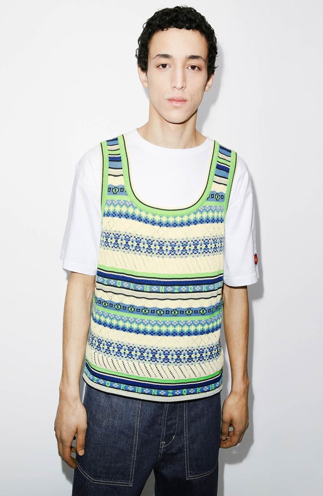 'Fair Isle' sleeveless jumper - 6