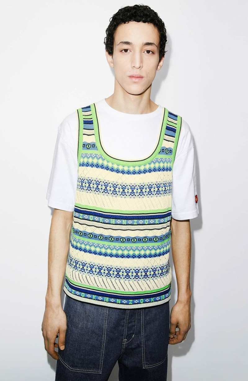 'Fair Isle' sleeveless jumper 6