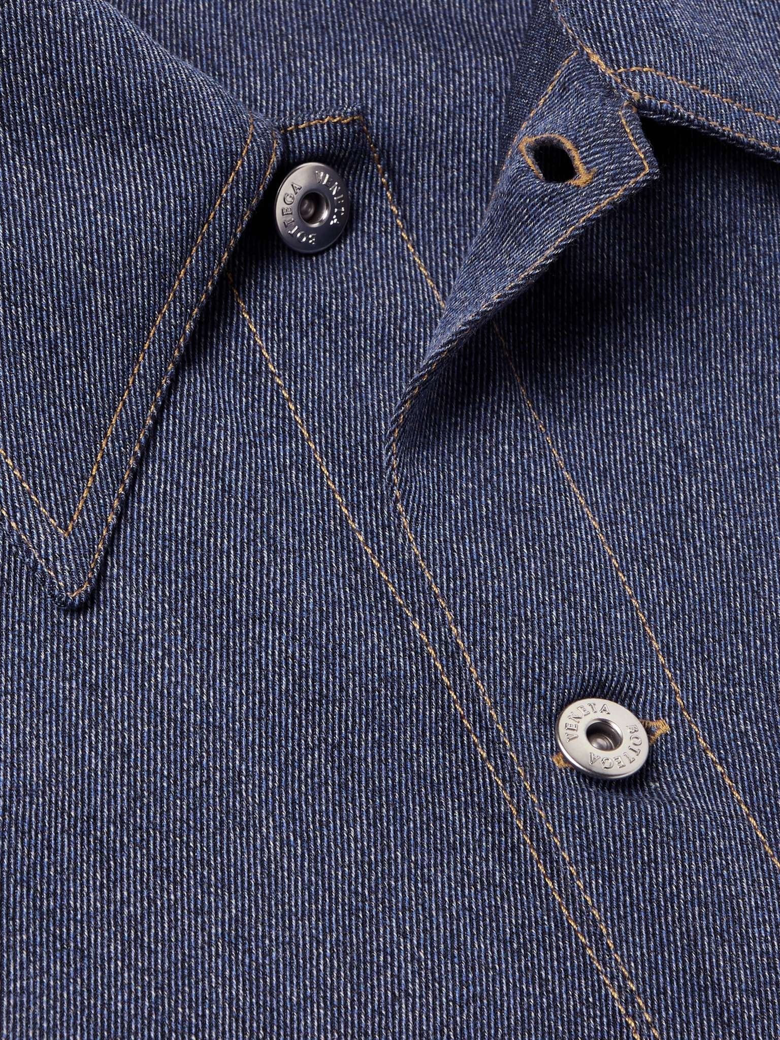 Oversized Wool and Cotton-Blend Drill Shirt - 4