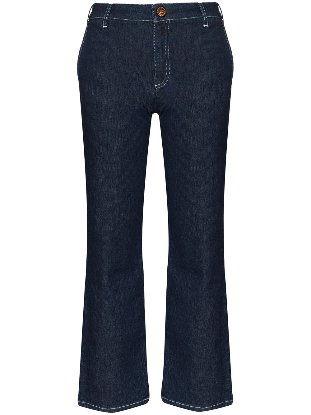 cropped flare jeans - 1