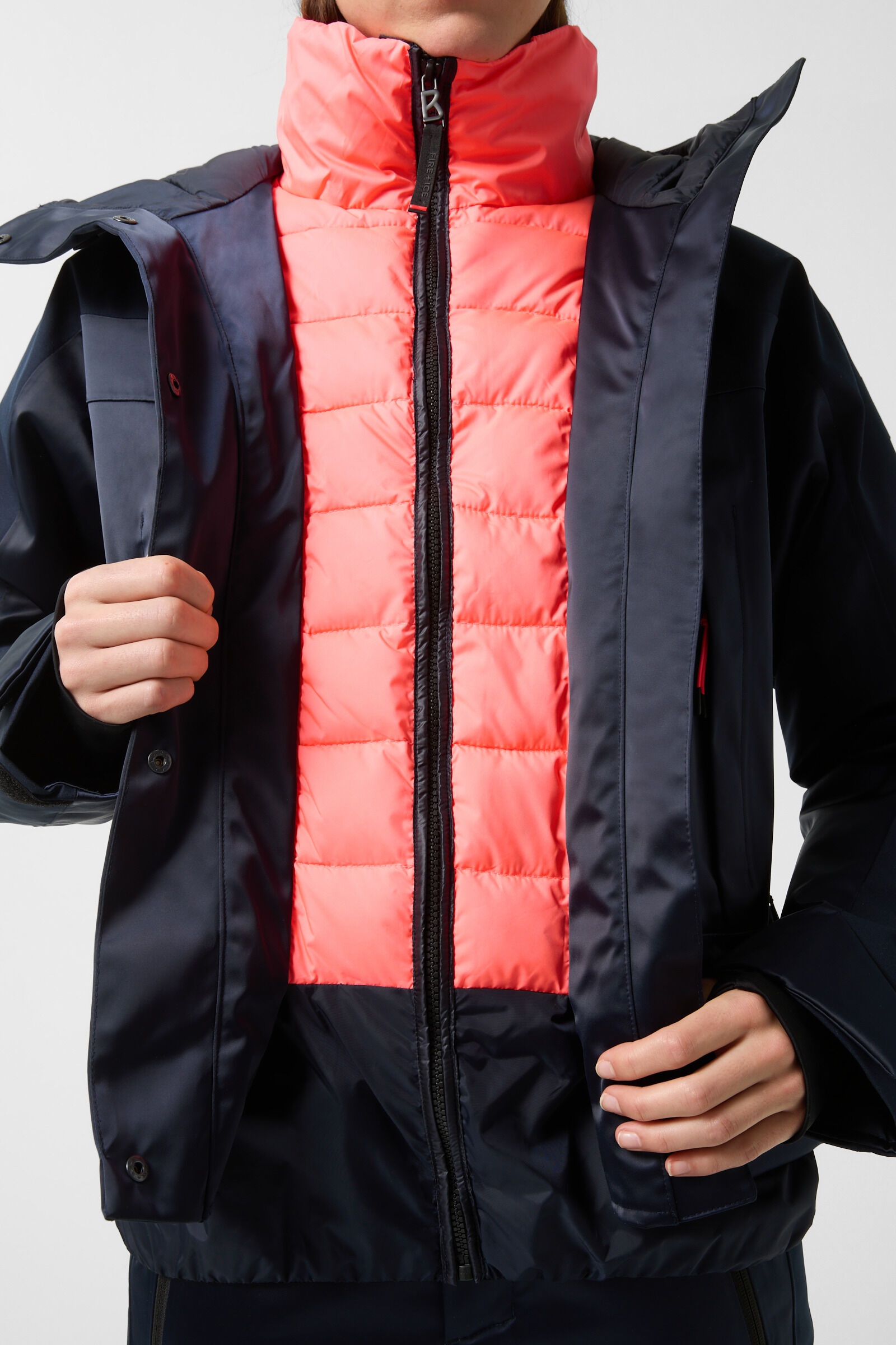 Tinka Ski jacket in Navy blue/Coral - 5