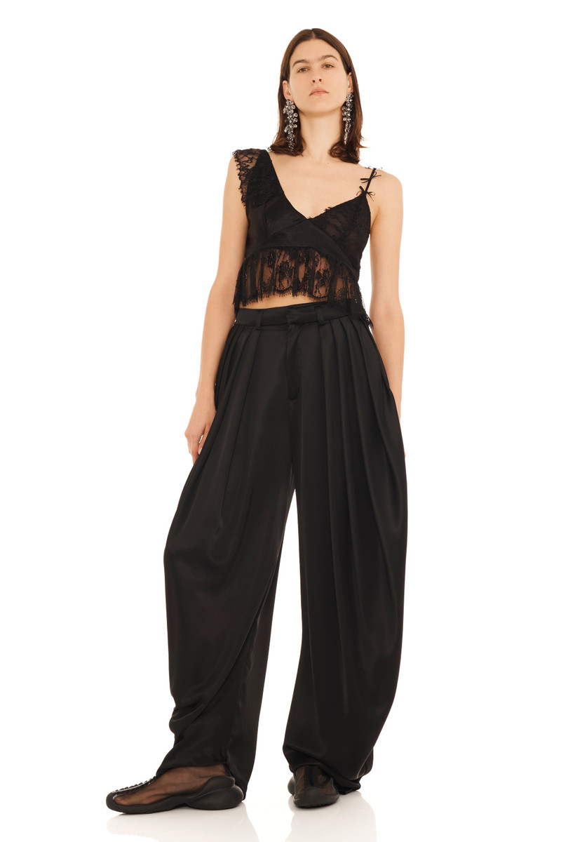 Collina Strada BLACK SATIN SIMONE PANT outlook