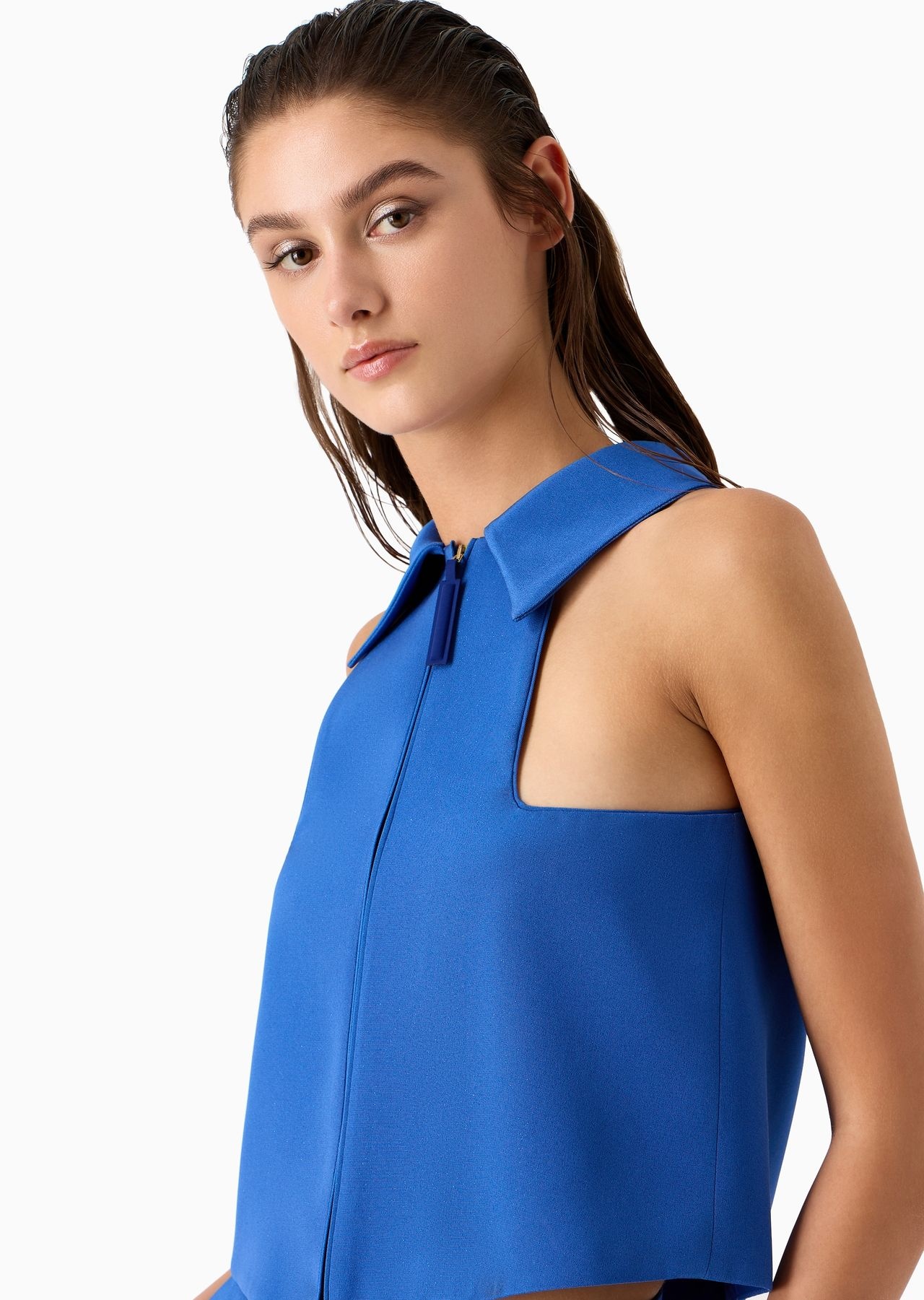Marocain glittery silk top - 5