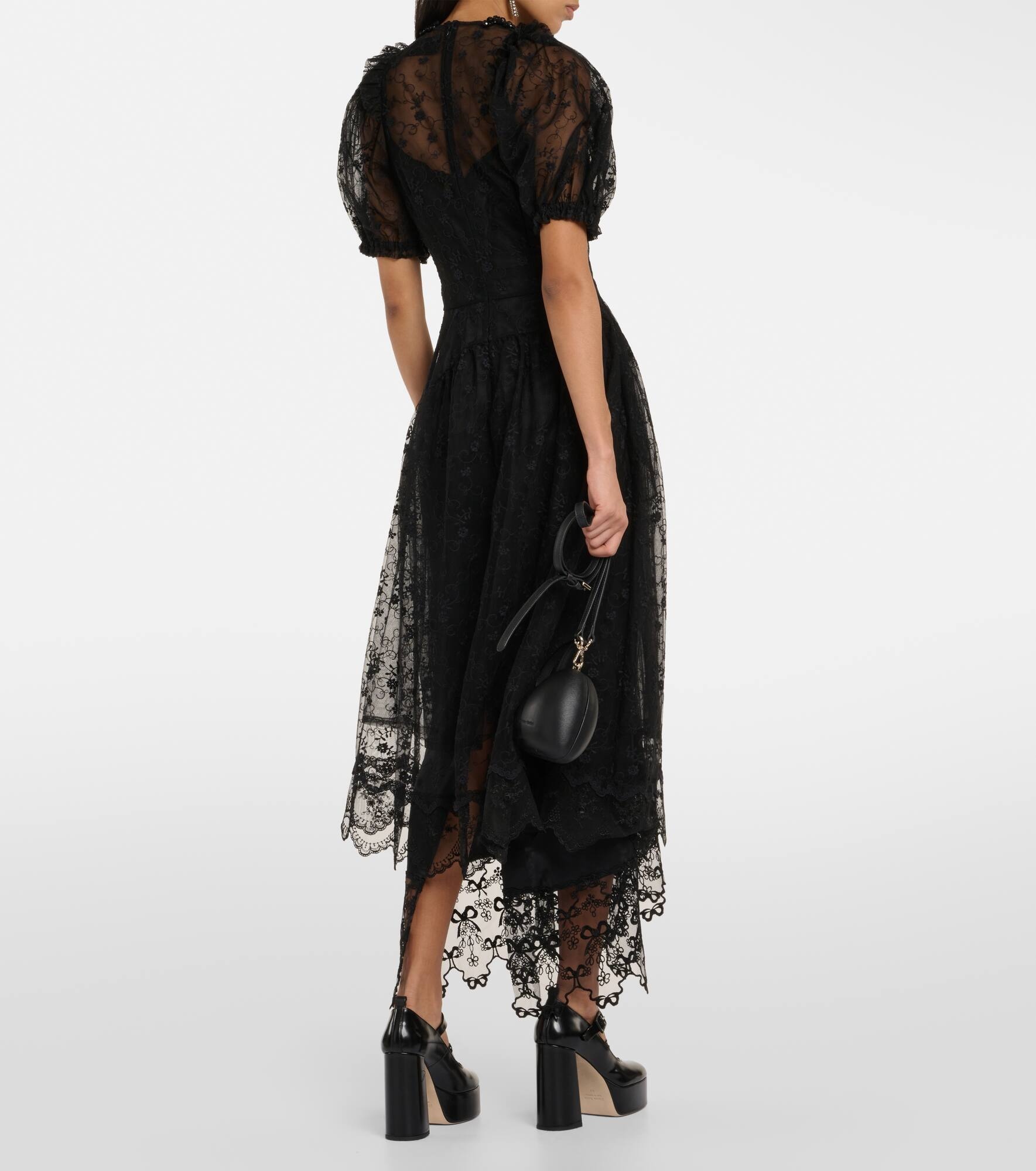 Embellished lace midi dress - 3