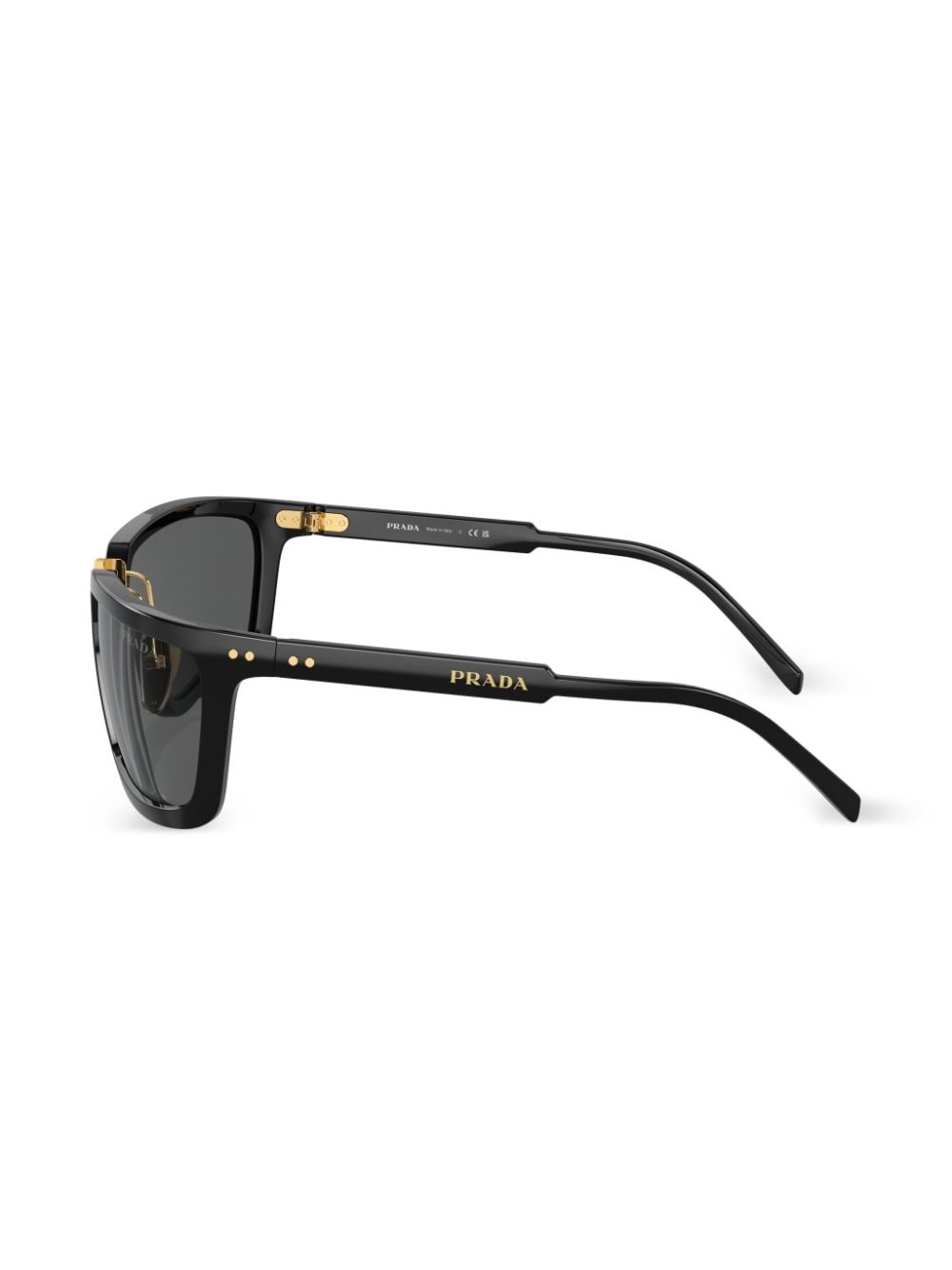 logo-lettering wraparound sunglasses - 3