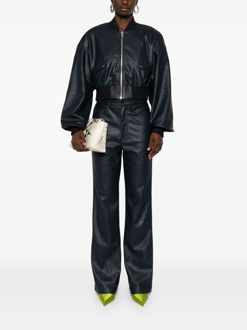 braided cropped jacket - 2