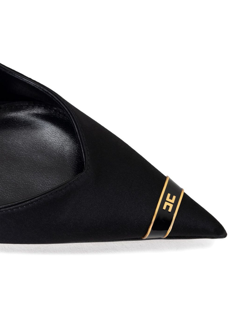 pointed-toe satin pumps 4