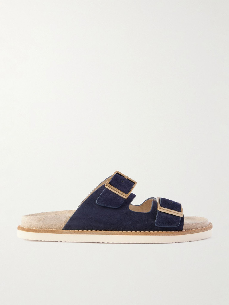 Suede Sandals Navy 1