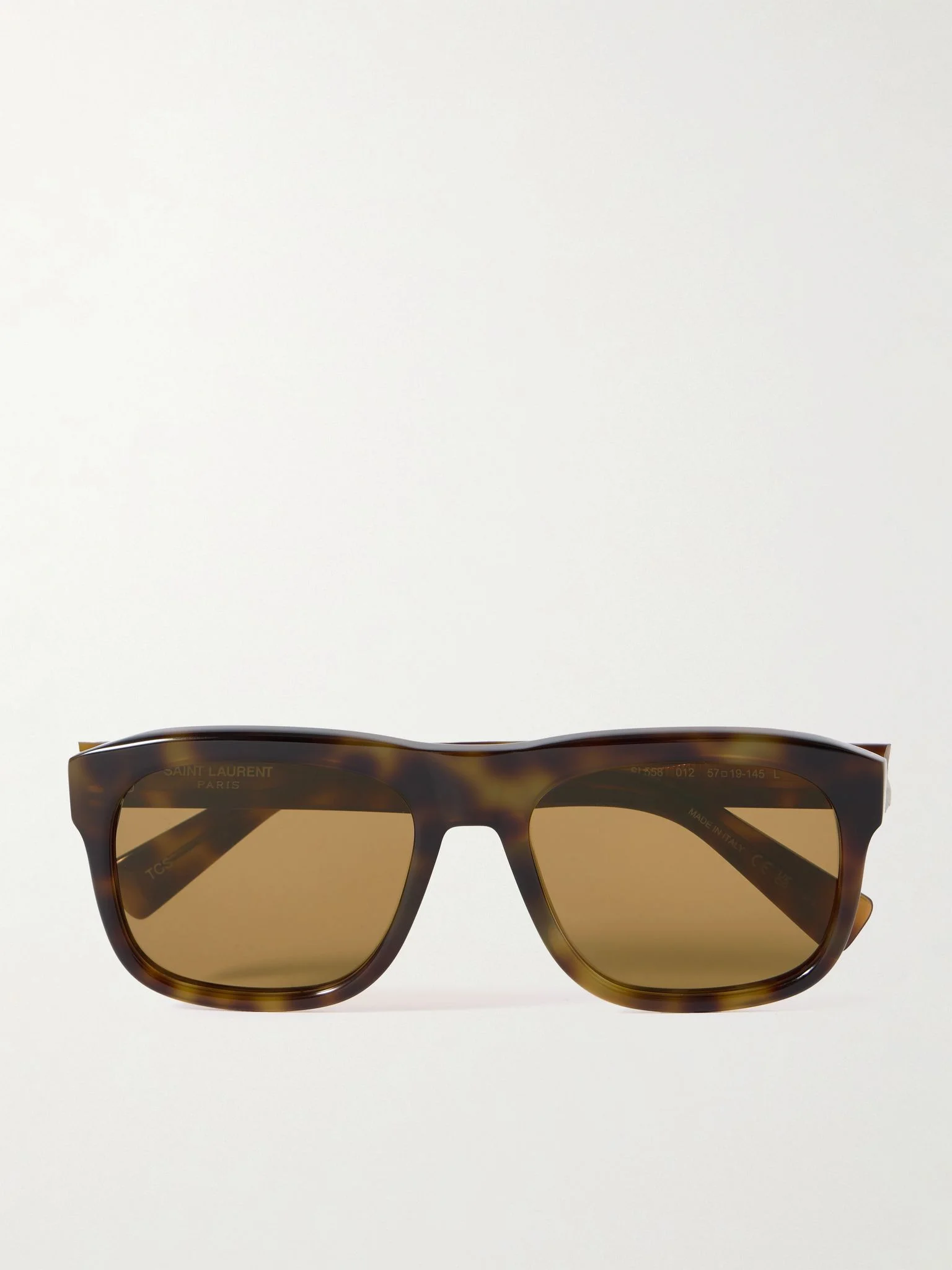 Square-frame tortoiseshell acetate sunglasses Brown - 1