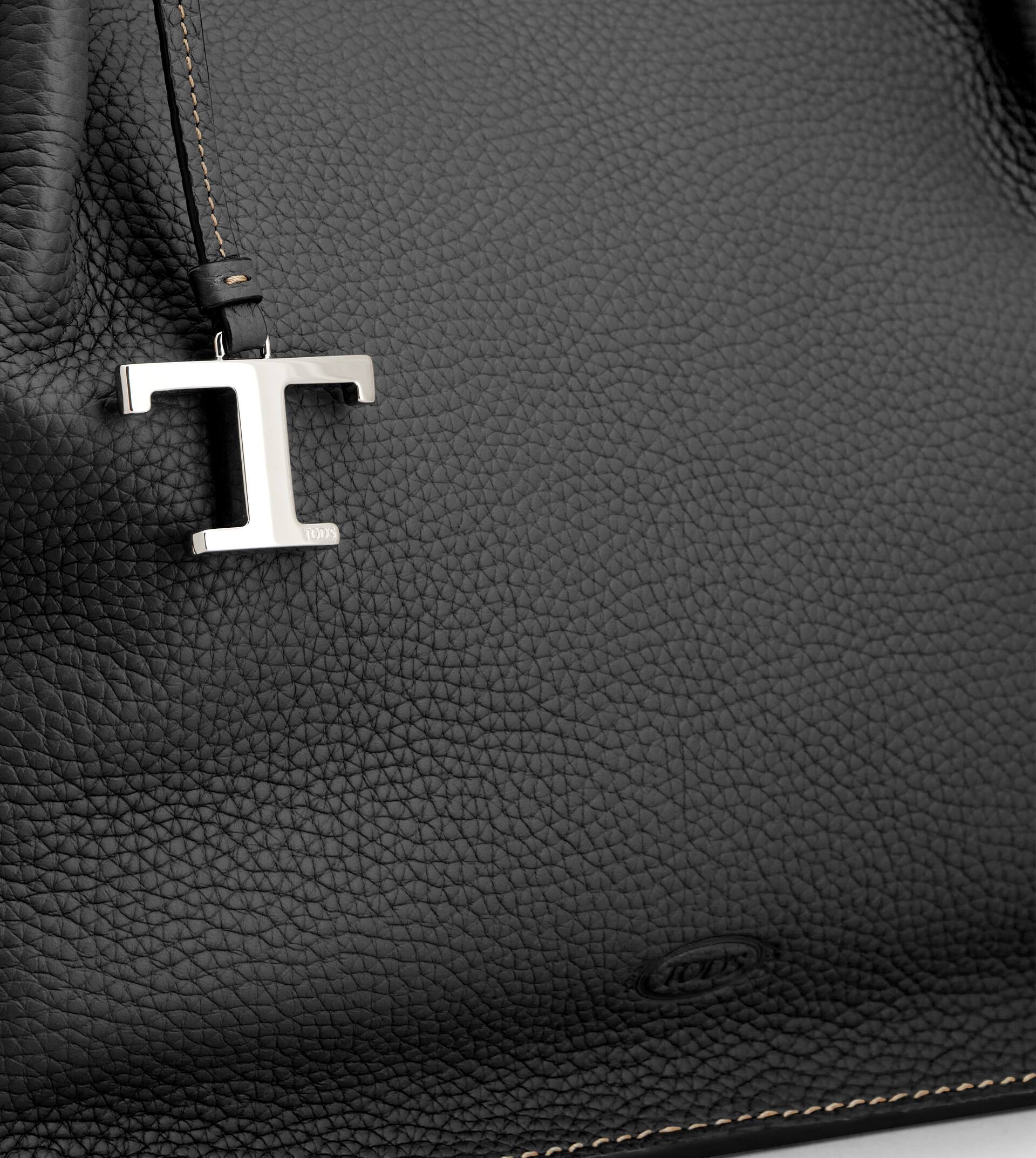 BUCKET BAG IN LEATHER MEDIUM - BLACK - 5