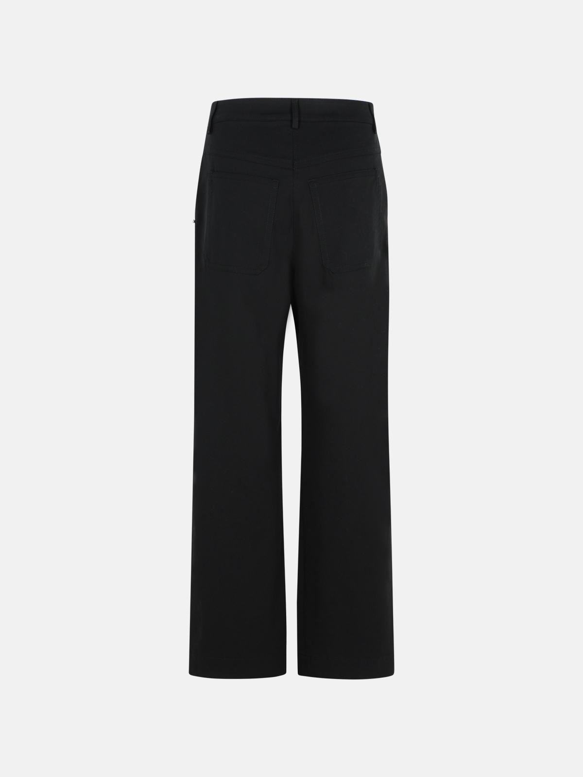 ERA' BLACK COTTON PANTS - 3