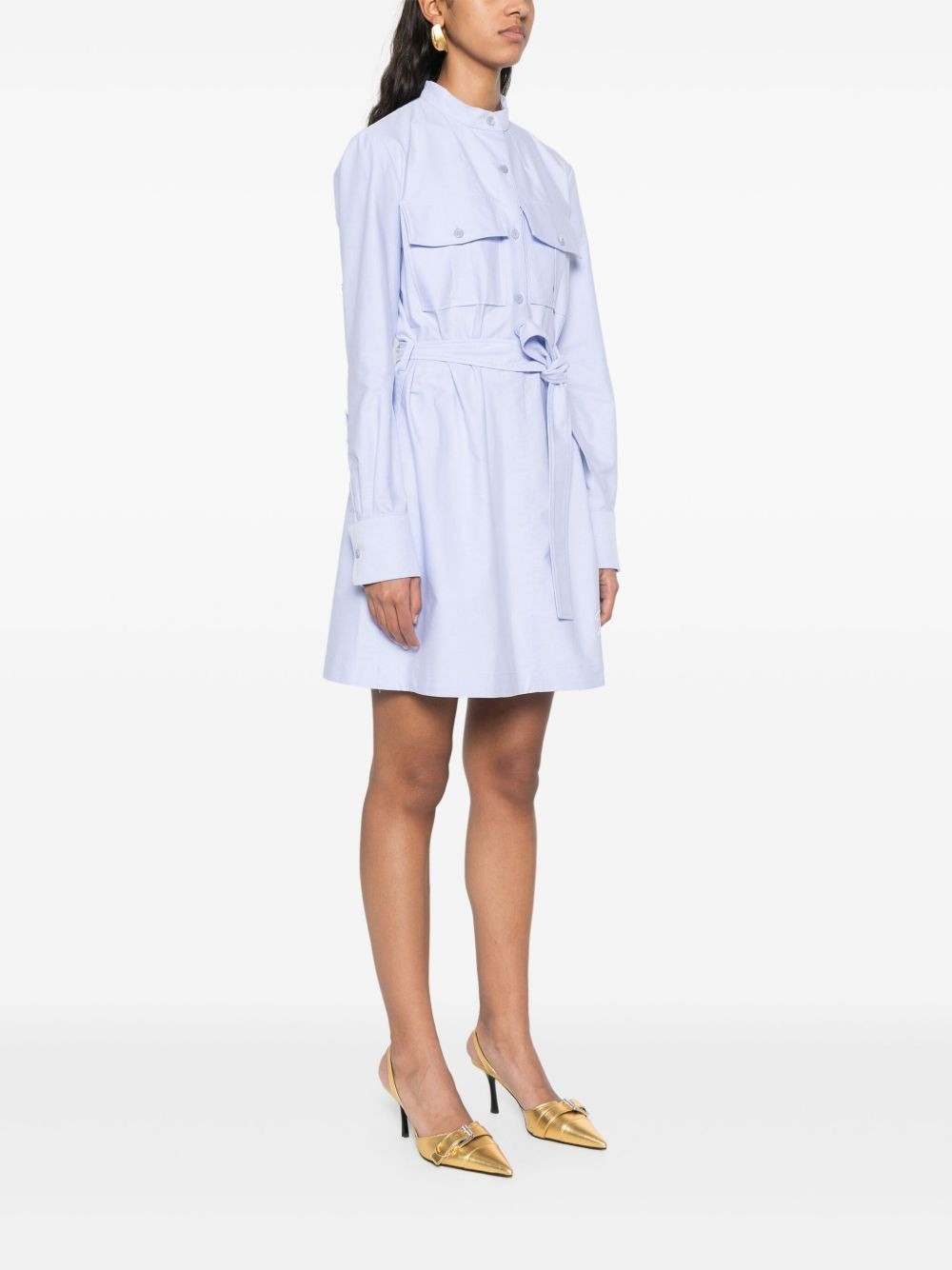 embroidered mini dress - 3