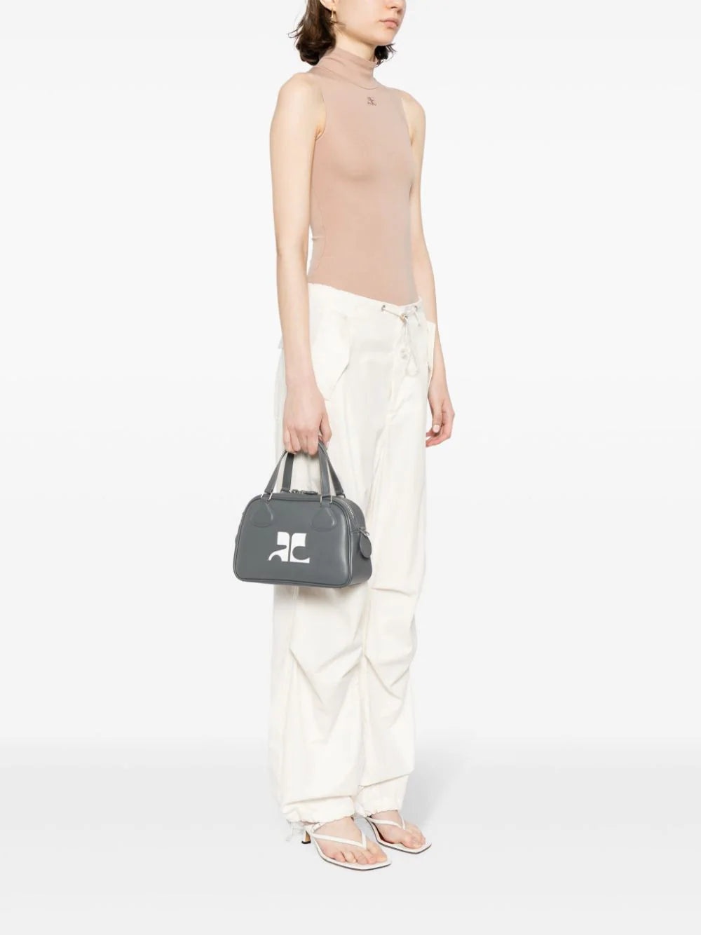 REEDITION LEATHER TOTE BAG - 2