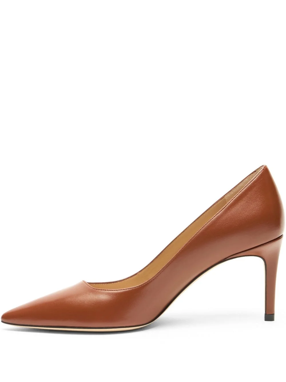 75mm Stuart Power 75 pointed-toe leather pumps - 1