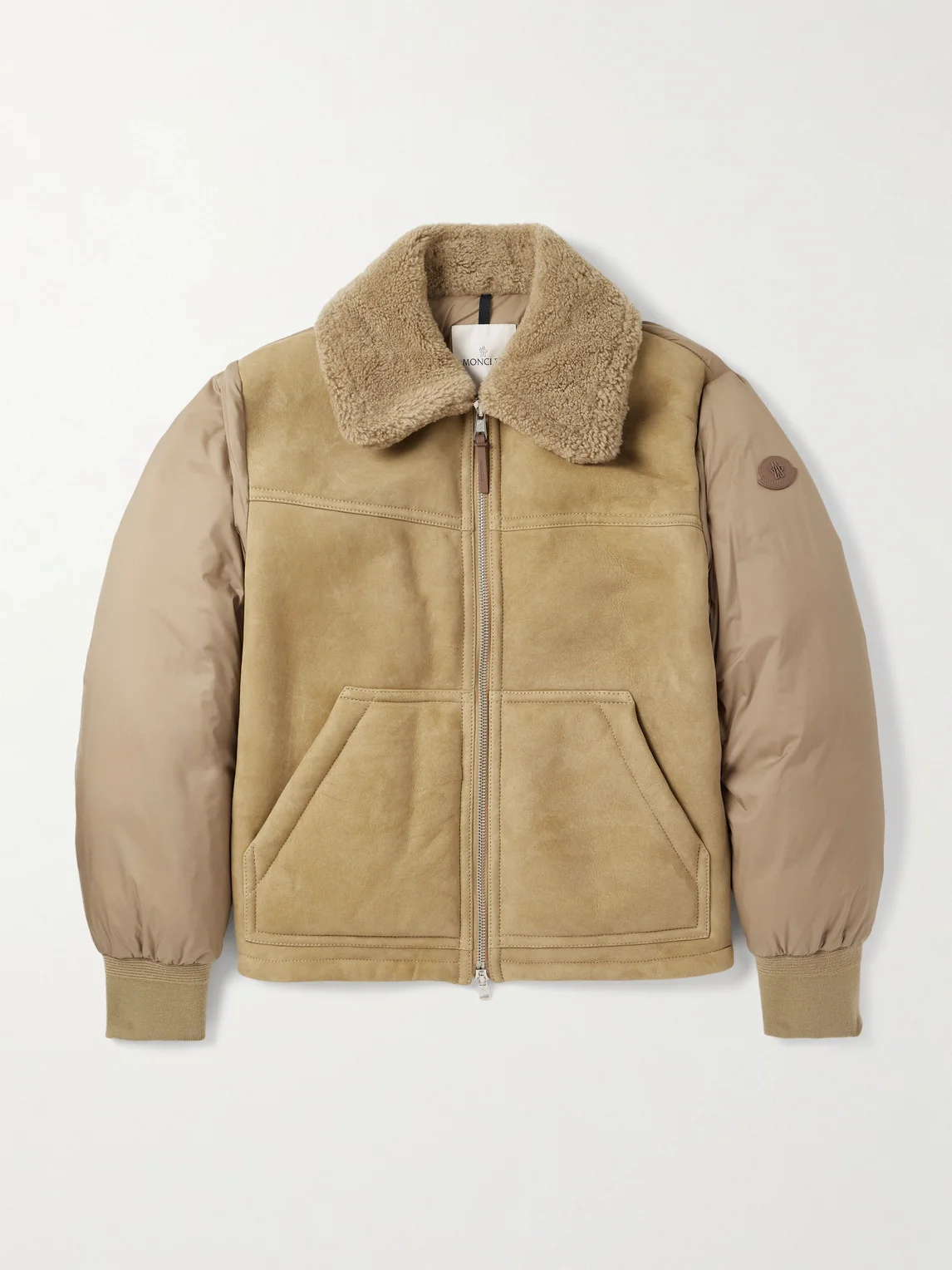 Tonnay Shearling-Trimmed Suede Down Jacket - 1
