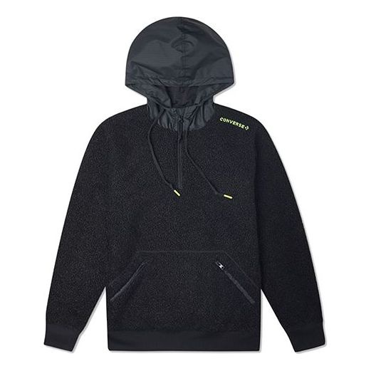 Converse Mountain Club Sherpa Pullover Hoodie 'Black' 10020318-A01 - 1