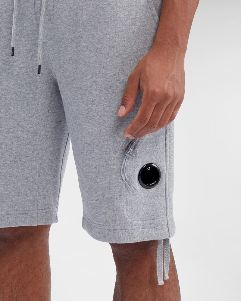 Diagonal Raised Fleece Zipped Pocket Shorts 4