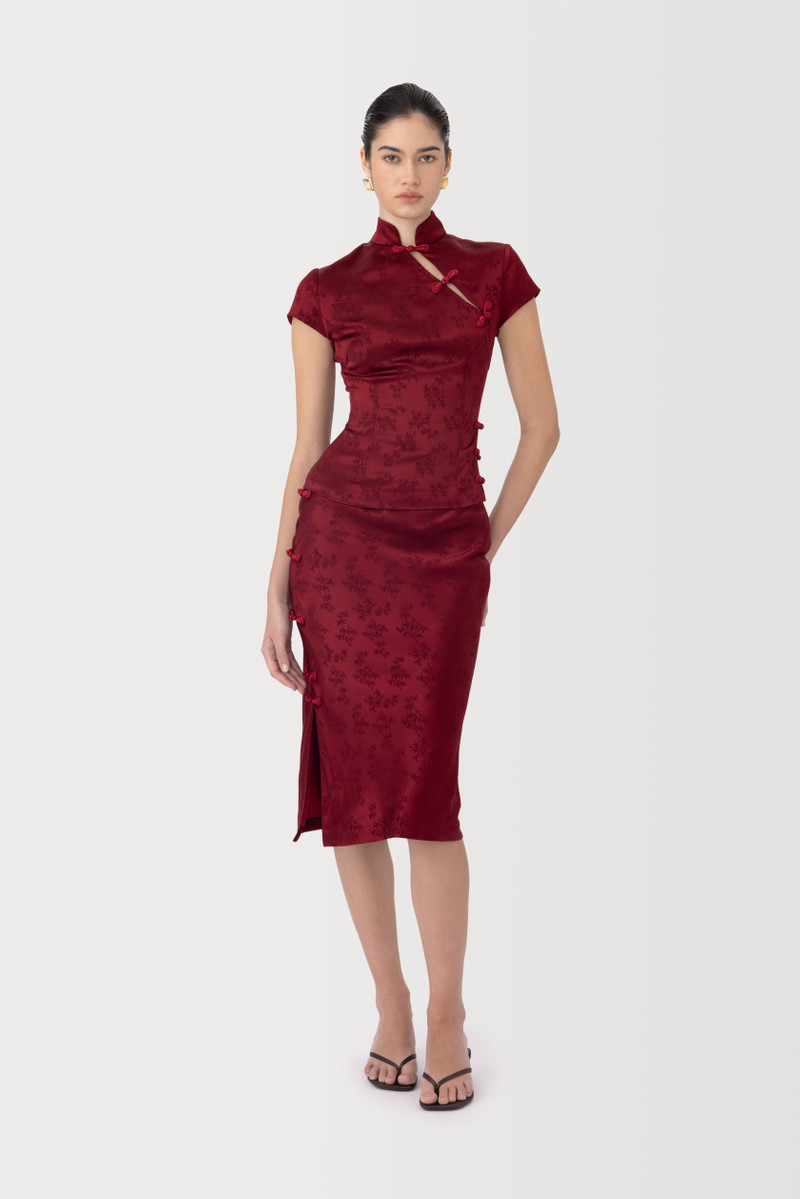 REN SATIN JACQUARD TOP 2