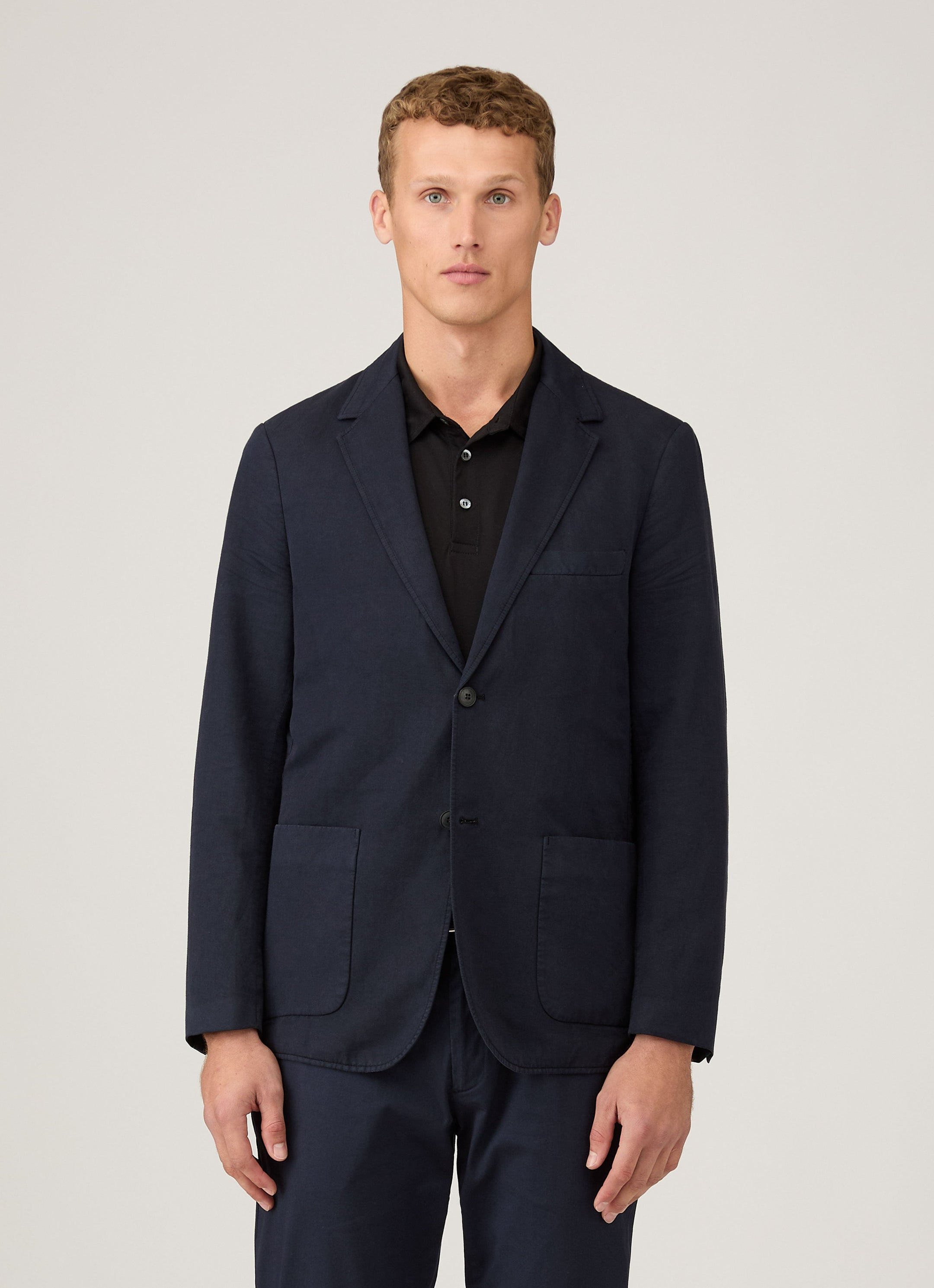 Cotton Linen Unstructured Blazer - 2