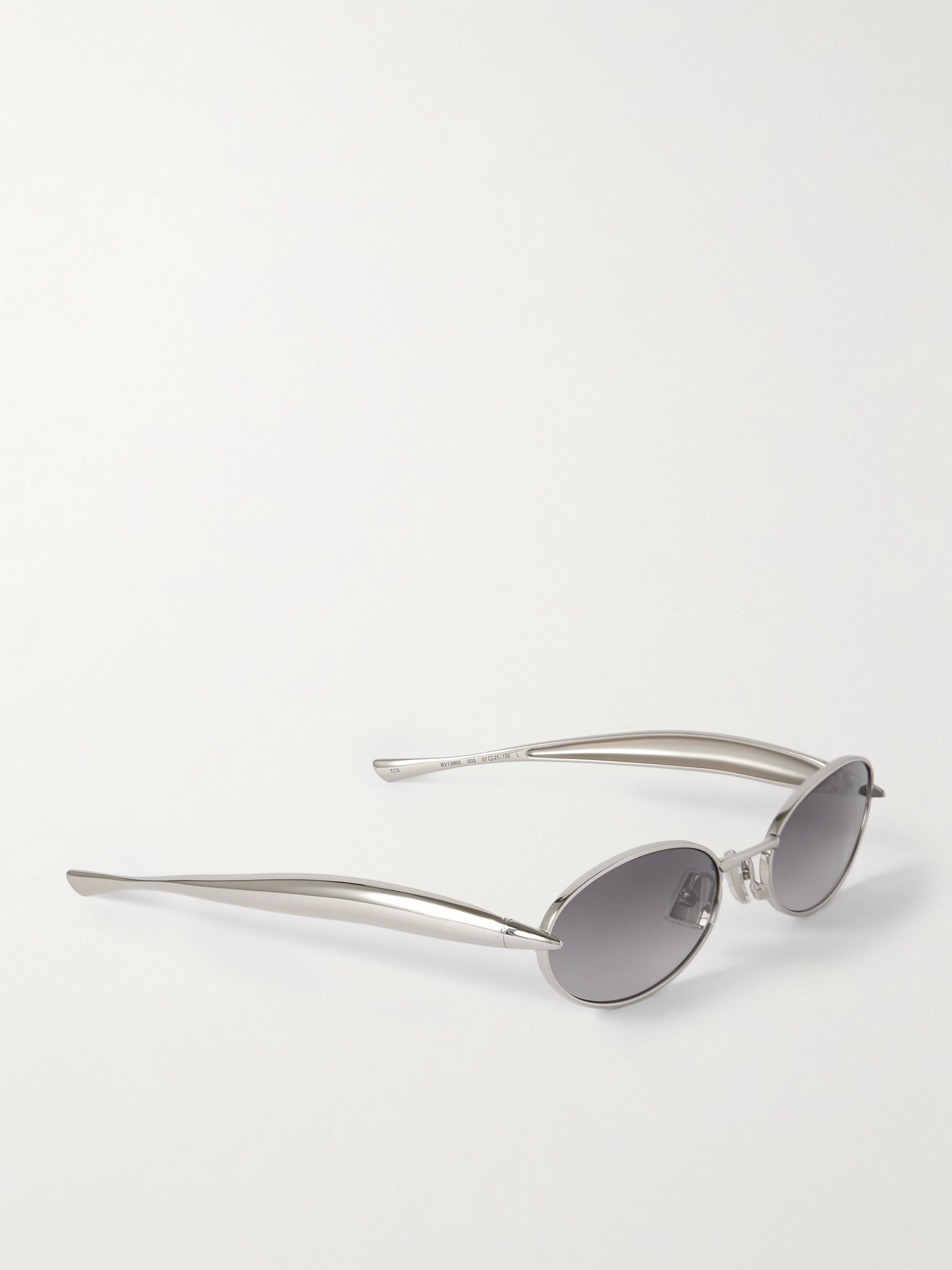 Sardine oval-frame silver-tone sunglasses Silver - 3