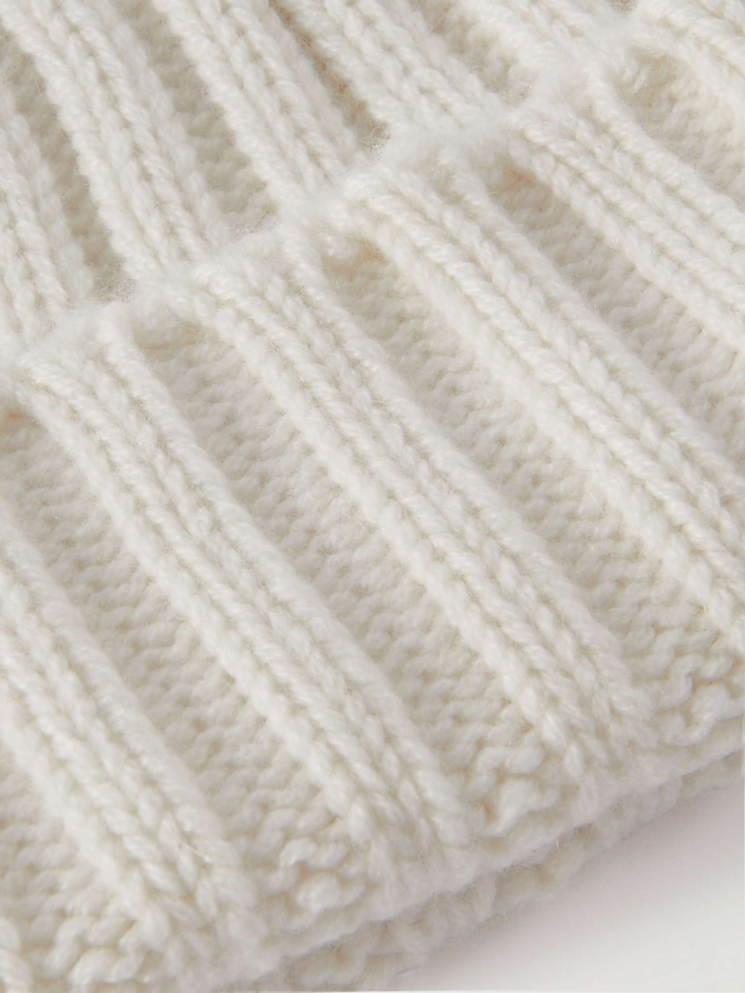 Ribbed Wool Beanie - 3