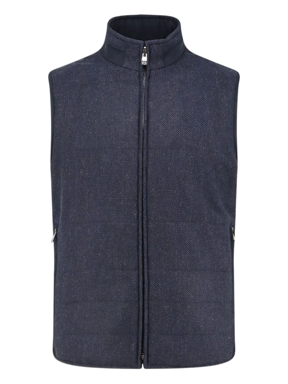 zip sleeveless jacket - 1
