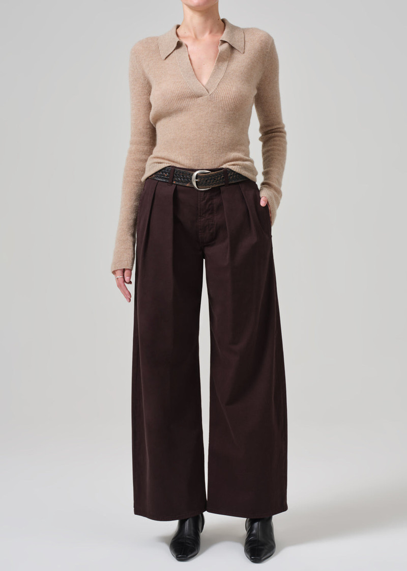 Simone Polo Sweater In Fawn 7