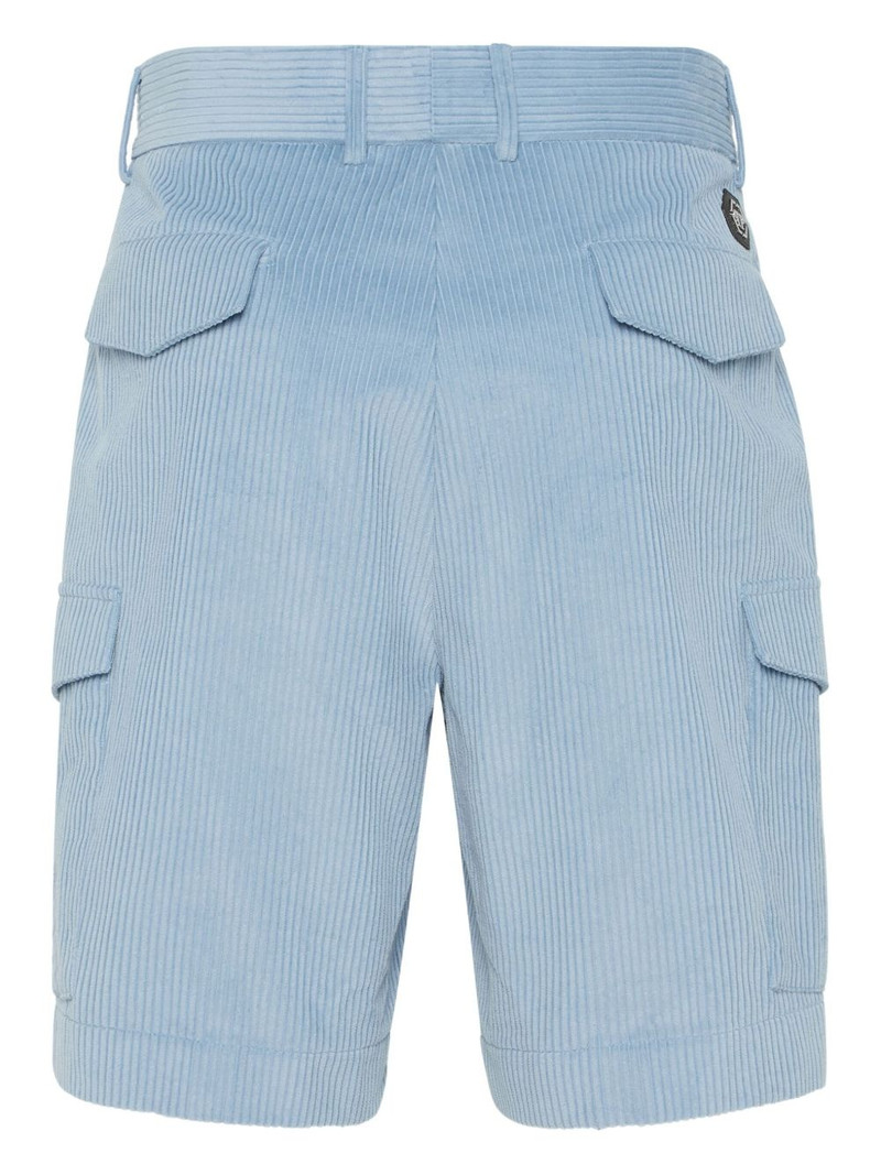 PHILIPP PLEIN Cool Kid velvet cargo shorts outlook