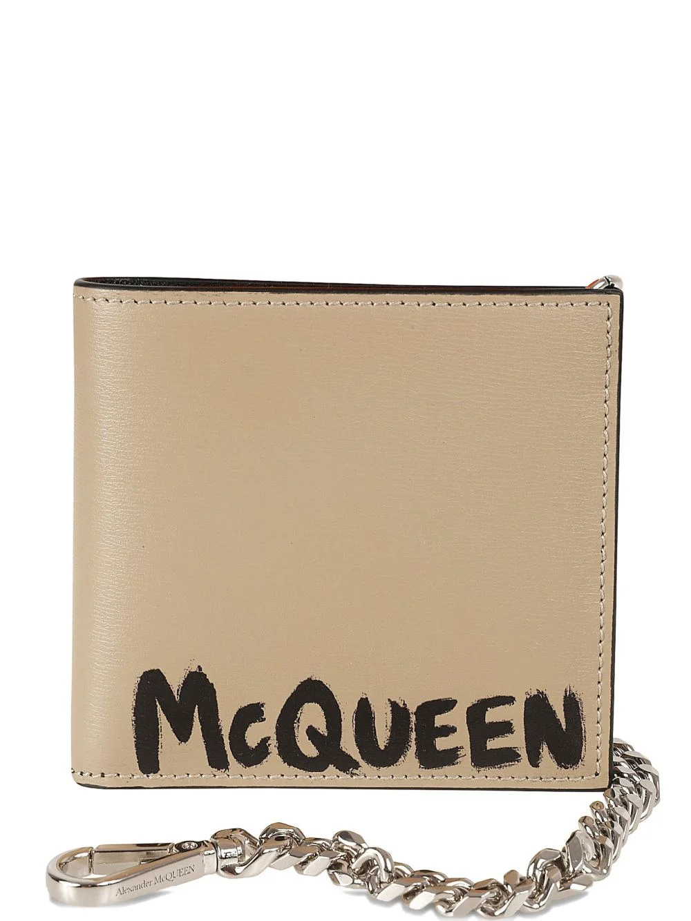 chain leather wallet - 1