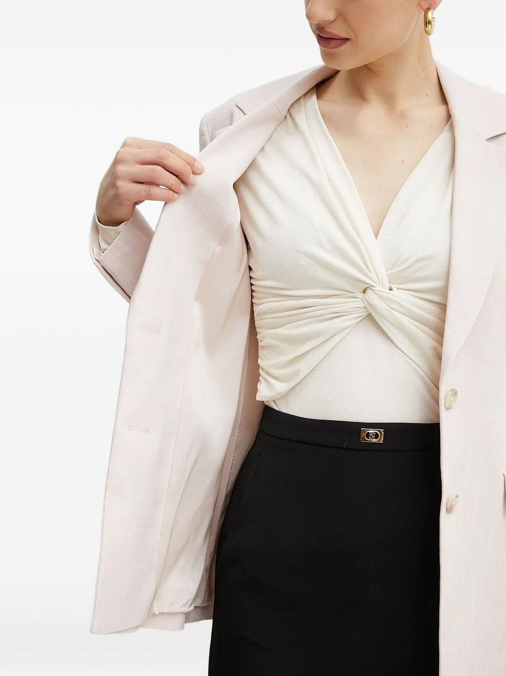 notched-lapel single-breasted blazer - 4