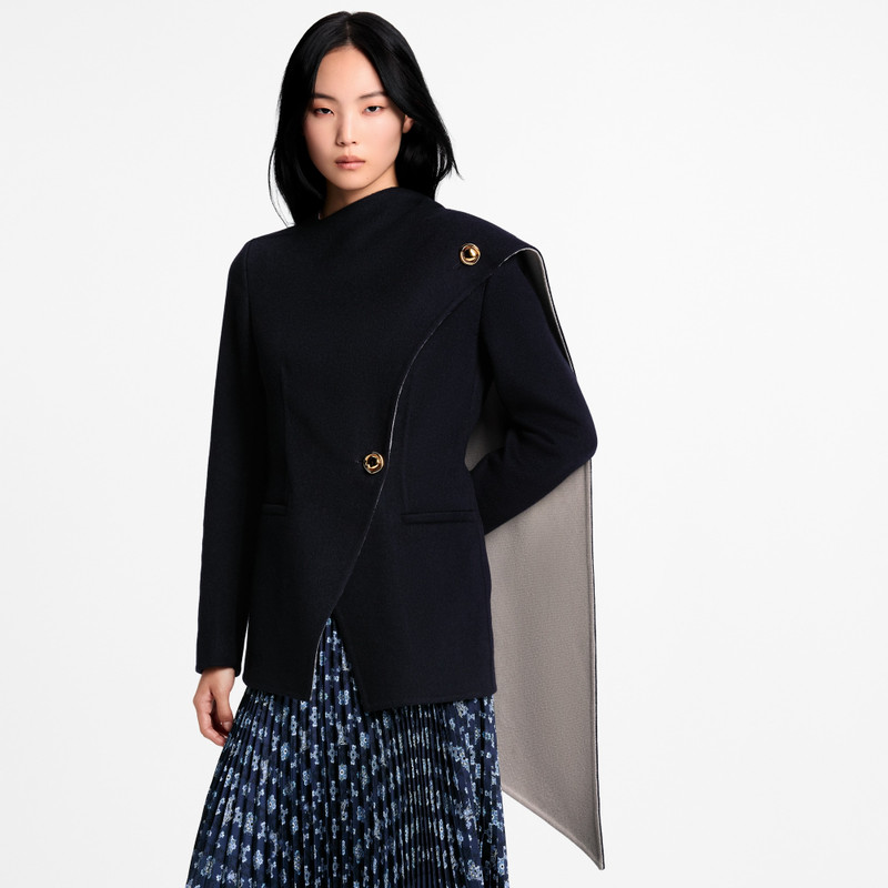 Asymmetrical Scarf Jacket 2